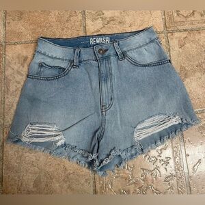 Rewash brand super high rise shorts